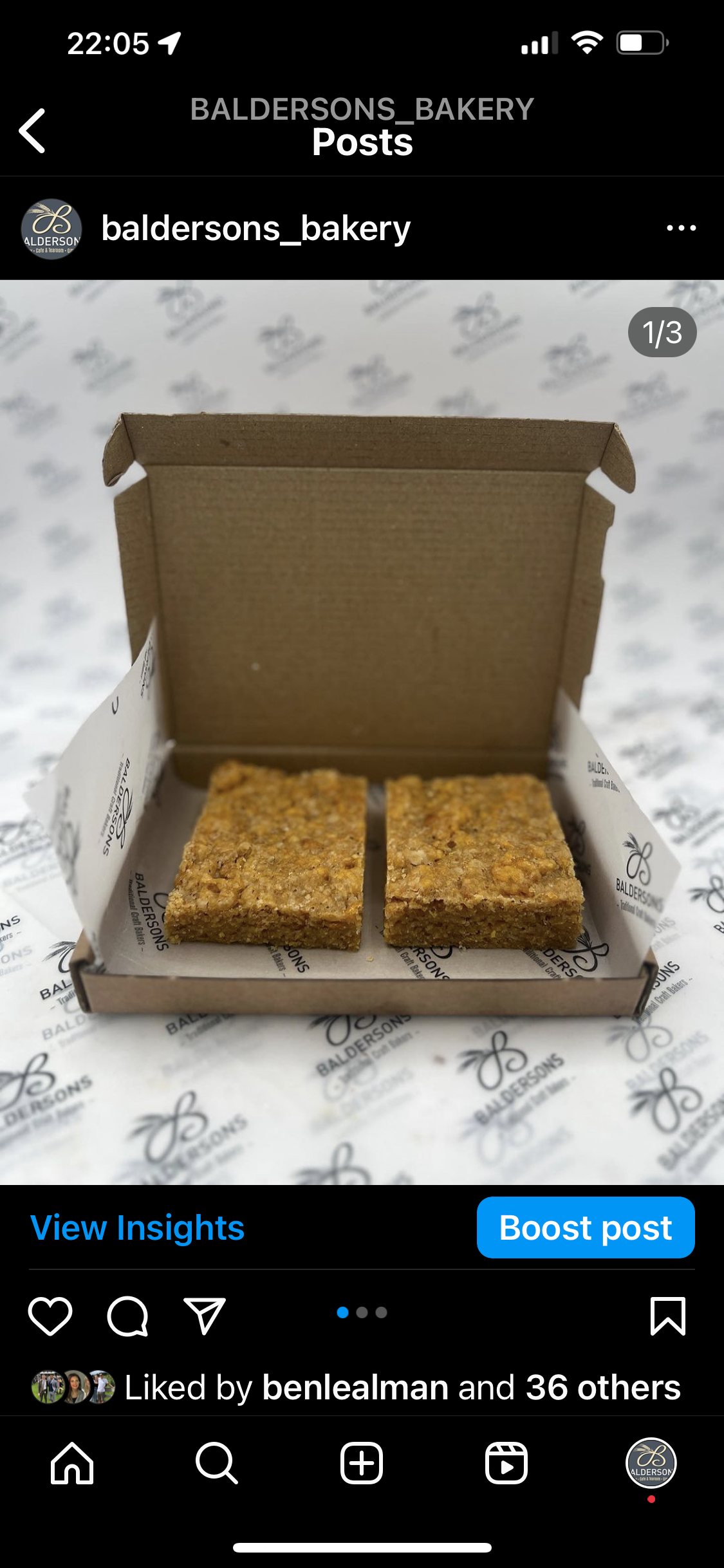 Box of 4 Traditional Flapjack